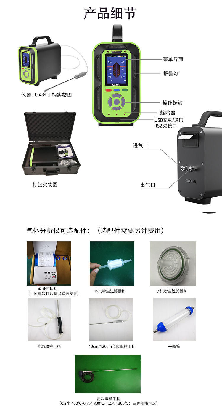 ERUN-QB9610便携式复合型多参数气体分析仪